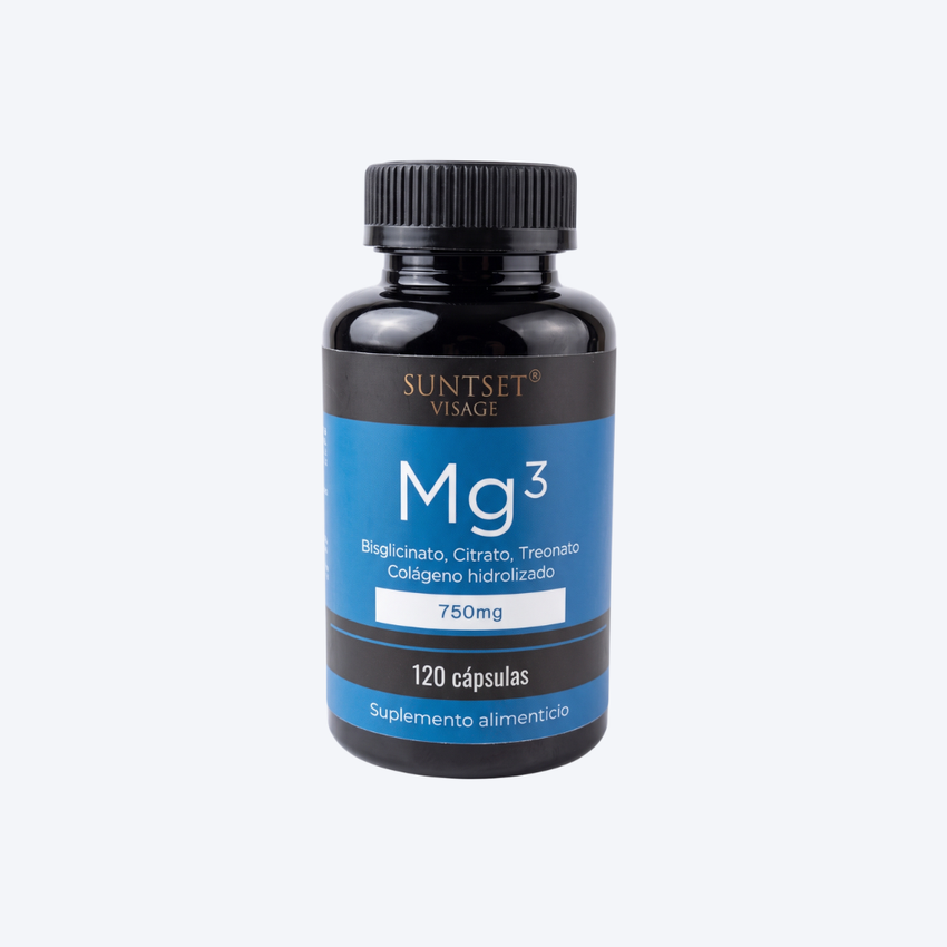 Magnesio Mg3 (Bisglicinato, Citrato, Treonato + Colágeno hidrolizado)