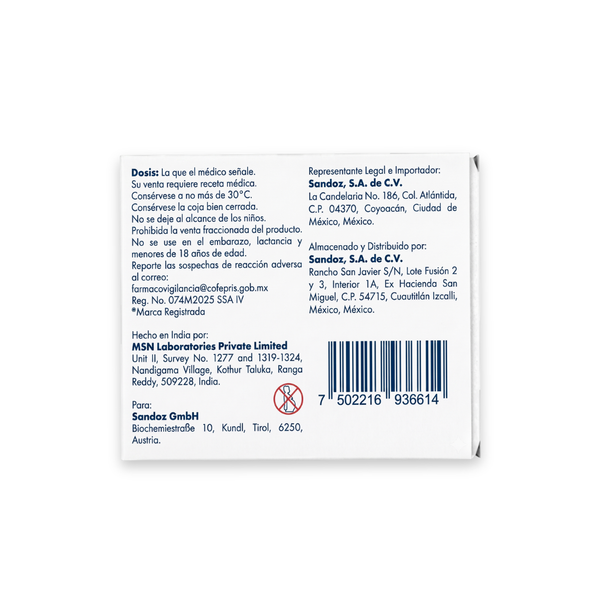 Plemtum-M 10 Mg/1000 Mg Con 28 Tabletas