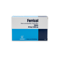 Ferricol 30/0.500 Mg Con 30 Tabletas