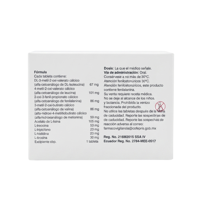 Cetolán (Alfa cetoanálogos de aminoácidos) – 630 mg