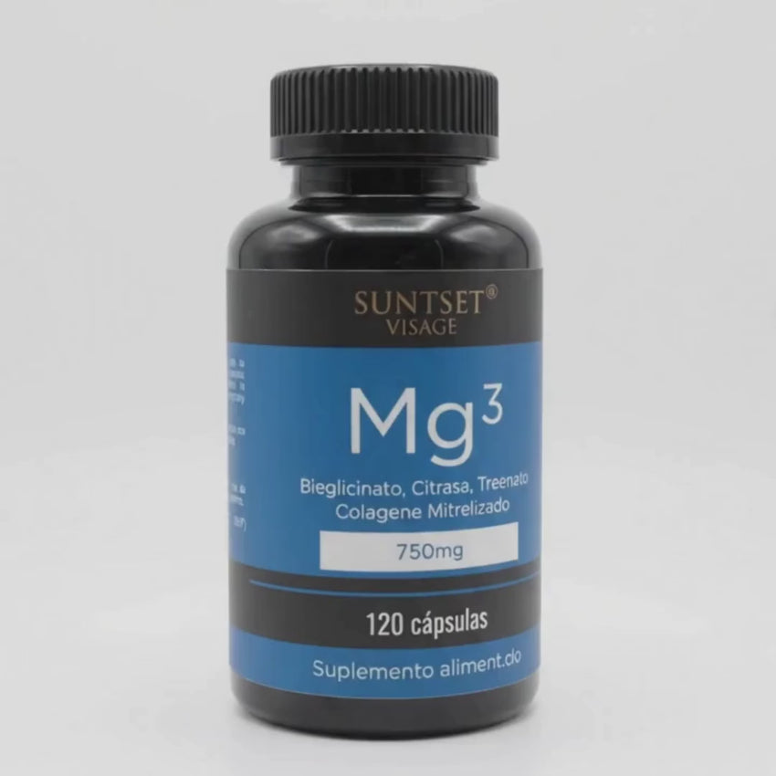 Magnesio Mg3 (Bisglicinato, Citrato, Treonato + Colágeno hidrolizado)